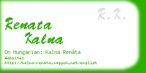 renata kalna business card